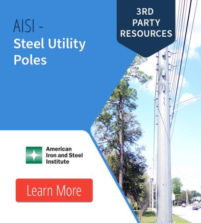 AISI Steel Utility Pole